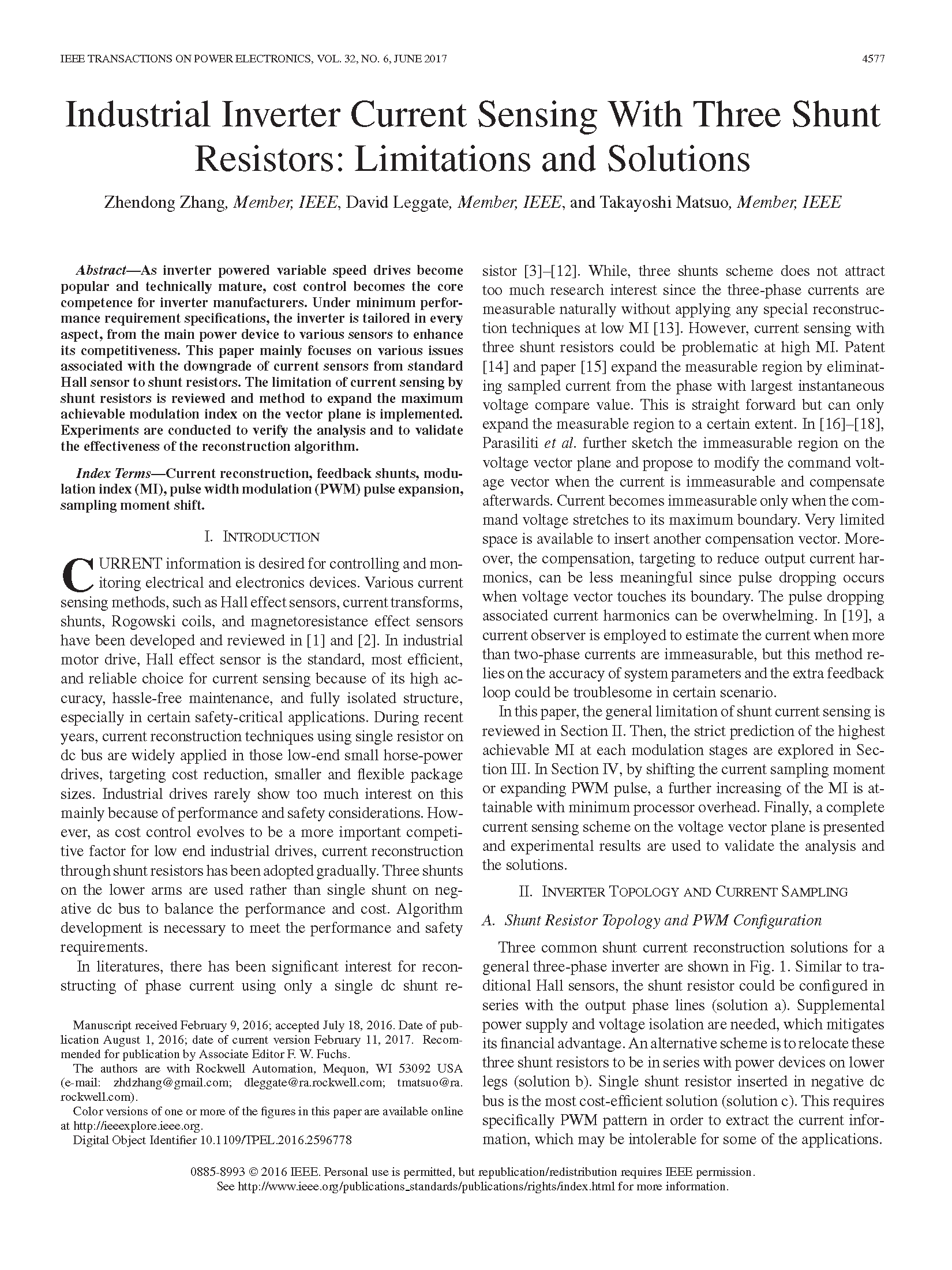 first page of paper